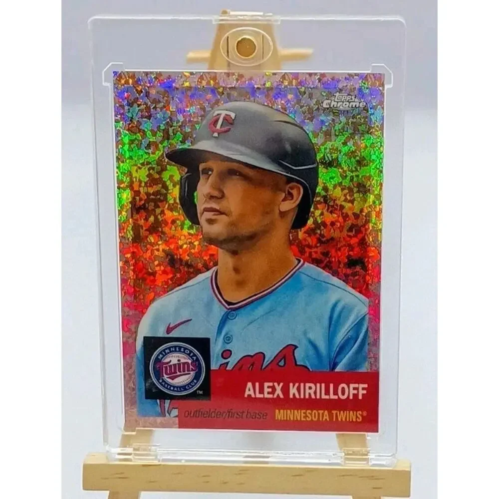 Topps Chrome Rose Gold Rainbow Refractor #236 2022 SP 64/75 Alex Kirilloff - Picture 9 of 9